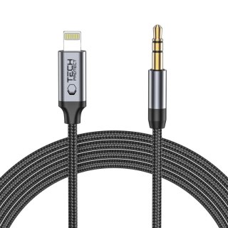 TECH-PROTECT ULTRABOOST LIGHTNING TO AUX MINI JACK 3.5MM CABLE 100CM BLACK
