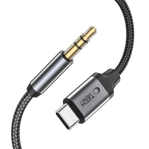 TECH-PROTECT ULTRABOOST TYPE-C TO AUX MINI JACK 3.5MM CABLE 100CM BLACK