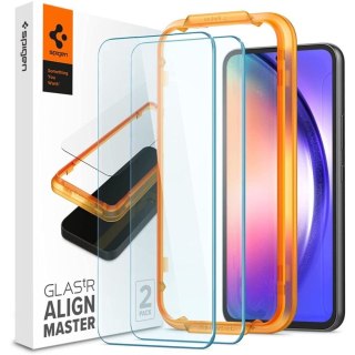 SZKŁO HARTOWANE SPIGEN ALM GLAS.TR 2-PACK GALAXY A54 5G / S23 FE CLEAR