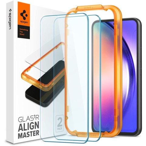 SZKŁO HARTOWANE SPIGEN ALM GLAS.TR 2-PACK GALAXY A54 5G / S23 FE CLEAR
