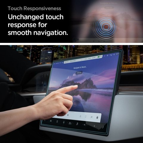 SZKŁO HARTOWANE SPIGEN GLAS.TR "EZ FIT" TESLA MODEL X 2022 / MODEL S 2021 BLACK