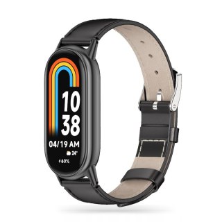 TECH-PROTECT LEATHERFIT XIAOMI SMART BAND 8 / 9 / 10 / NFC BLACK