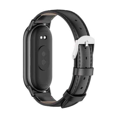 TECH-PROTECT LEATHERFIT XIAOMI SMART BAND 8 / 9 / 10 / NFC BLACK