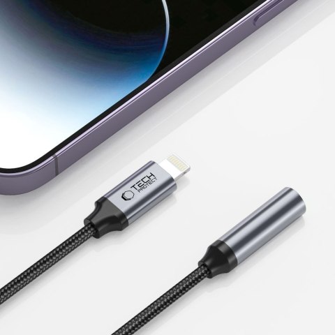 TECH-PROTECT ULTRABOOST ADAPTER LIGHTNING TO MINI JACK 3.5MM BLACK