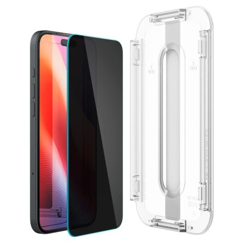SZKŁO HARTOWANE SPIGEN GLAS.TR "EZ FIT" 2-PACK IPHONE 15 / 16 PRIVACY