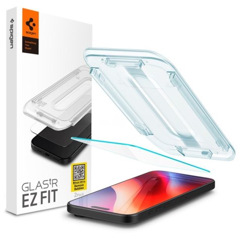 SZKŁO HARTOWANE SPIGEN GLAS.TR "EZ FIT" IPHONE 15 / 16 CLEAR