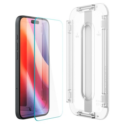 SZKŁO HARTOWANE SPIGEN GLAS.TR "EZ FIT" IPHONE 15 / 16 CLEAR