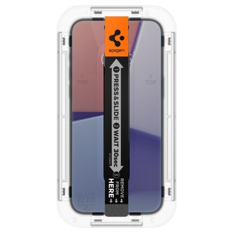 SZKŁO HARTOWANE SPIGEN GLAS.TR "EZ FIT" IPHONE 15 PLUS / 16 PLUS PRIVACY