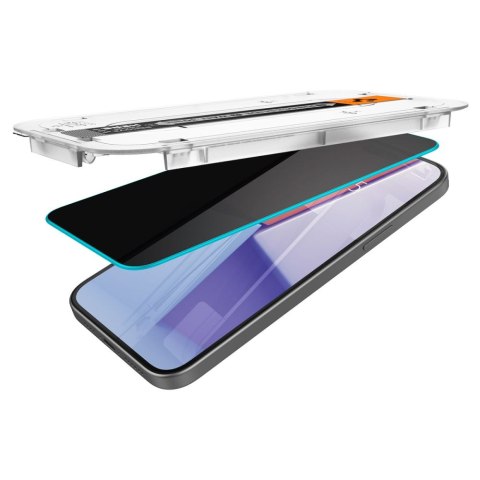 SZKŁO HARTOWANE SPIGEN GLAS.TR "EZ FIT" IPHONE 15 PLUS / 16 PLUS PRIVACY