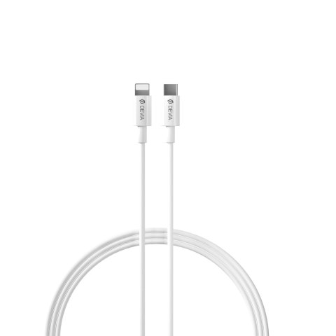 Devia ładowarka sieciowa Smart PD 20W 1x USB-C biała + kabel Lightning - USB-C V2 Devia ładowarka sieciowa Smart PD 20W 1x USB-C biała + kabel Lightning - USB-C V2
