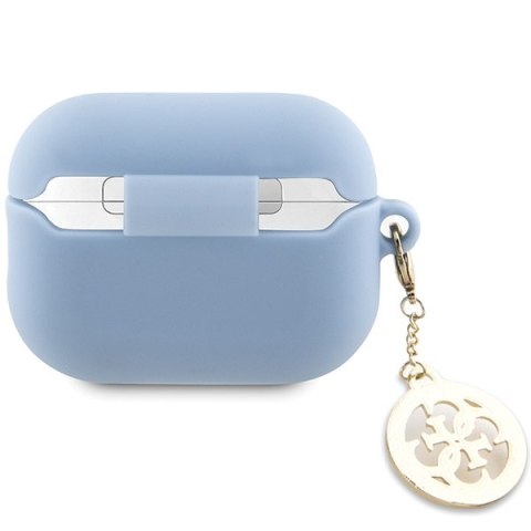 Guess etui do AirPods Pro 2 GUAP23DSLGHDB niebieskie Silicone W/4G Diamond Charm Guess etui do AirPods Pro 2 GUAP23DSLGHDB niebieskie Silicone W/4G Diamond Charm