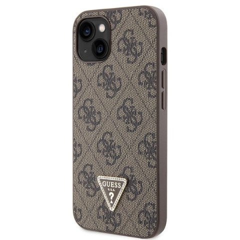 Guess nakładka do iPhone 13 6,1" GUHCP13MP4TDSCPW brązowa HC PU Leather Metal Logo Strass Crossbody Guess nakładka do iPhone 13 6,1" GUHCP13MP4TDSCPW brązowa HC PU Leather Metal Logo Strass Crossbody