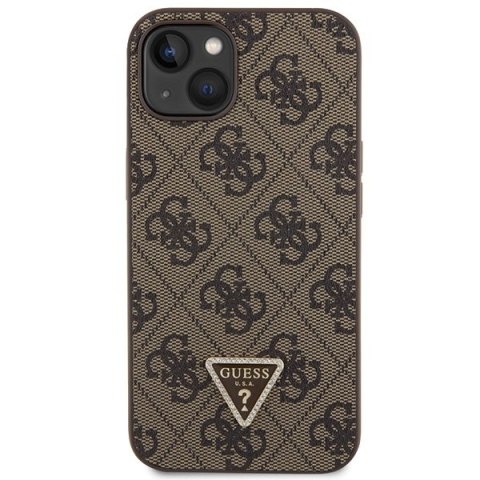 Guess nakładka do iPhone 13 6,1" GUHCP13MP4TDSCPW brązowa HC PU Leather Metal Logo Strass Crossbody Guess nakładka do iPhone 13 6,1" GUHCP13MP4TDSCPW brązowa HC PU Leather Metal Logo Strass Crossbody