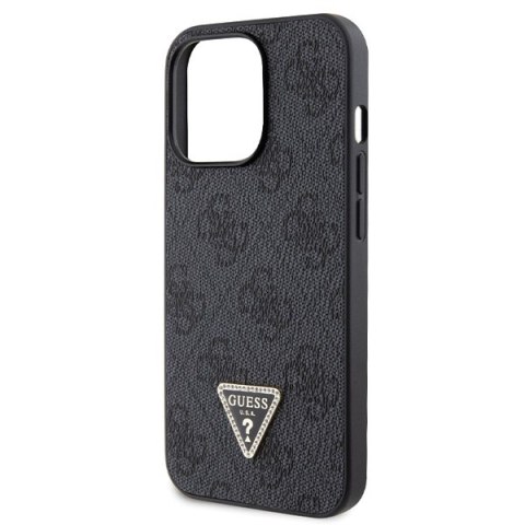 Guess nakładka do iPhone 13 Pro Max 6,7" GUHCP13LP4TDSCPK czarna HC PU Leather Metal Logo Strass Crossbody