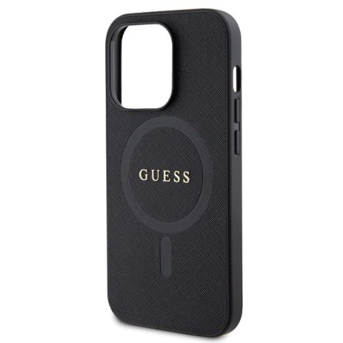 Guess nakładka do iPhone 14 Pro 6,1" GUHMP14LPSAHMCK czarna HC PU Saffiano Magsafe Guess nakładka do iPhone 14 Pro 6,1" GUHMP14LPSAHMCK czarna HC PU Saffiano Magsafe
