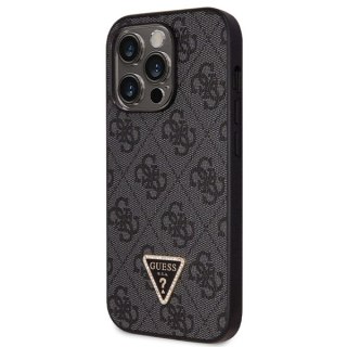 Guess nakładka do iPhone 14 Pro Max 6,7" GUHCP14XP4TDSCPK czarna HC PU Leather Metal Logo Strass Crossbody