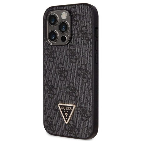 Guess nakładka do iPhone 14 Pro Max 6,7" GUHCP14XP4TDSCPK czarna HC PU Leather Metal Logo Strass Crossbody Guess nakładka do iPhone 14 Pro Max 6,7" GUHCP14XP4TDSCPK czarna HC PU Leather Metal Logo Strass Crossbody