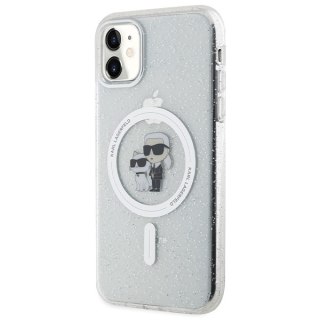 Karl Lagerfeld nakładka do iPhone 11 KLHMN61HGKCNOT przezroczysta HC Magsafe IML KC Glitter