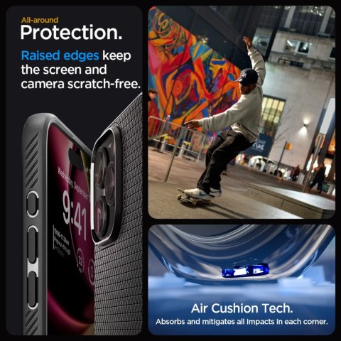 Spigen nakładka Liquid Air do iPhone 15 Pro Max 6,7" matowa czarna