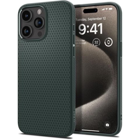 Spigen nakładka Liquid Air do iPhone 15 Pro Max 6,7" zielona Spigen nakładka Liquid Air do iPhone 15 Pro Max 6,7" zielona