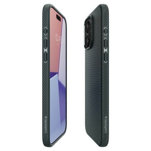 Spigen nakładka Liquid Air do iPhone 15 Pro Max 6,7" zielona Spigen nakładka Liquid Air do iPhone 15 Pro Max 6,7" zielona