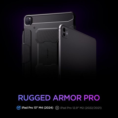 SPIGEN RUGGED ARMOR "PRO" IPAD PRO 13" 7 / 8 / 2024-2025 BLACK