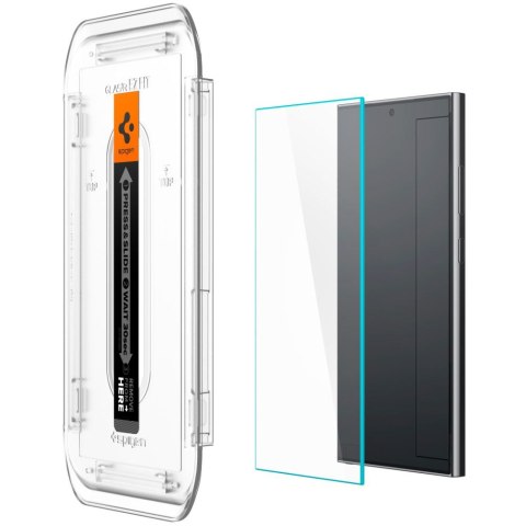 SZKŁO HARTOWANE SPIGEN GLAS.TR "EZ FIT" 2-PACK GALAXY S24 ULTRA CLEAR