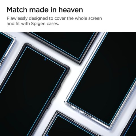 SZKŁO HARTOWANE SPIGEN GLAS.TR "EZ FIT" 2-PACK GALAXY S24 ULTRA CLEAR