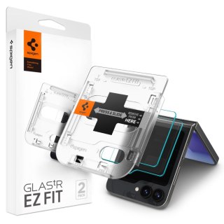 SZKŁO HARTOWANE SPIGEN GLAS.TR "EZ FIT" 2-PACK GALAXY Z FLIP 5 / 6 / 7 FE CLEAR