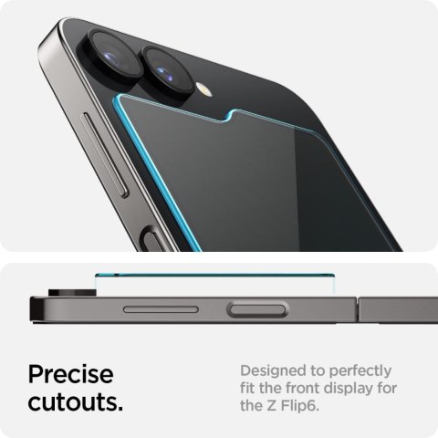 SZKŁO HARTOWANE SPIGEN GLAS.TR "EZ FIT" 2-PACK GALAXY Z FLIP 5 / 6 / 7 FE CLEAR