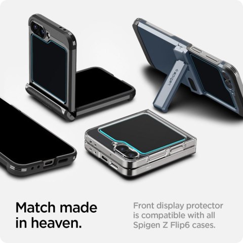 SZKŁO HARTOWANE SPIGEN GLAS.TR "EZ FIT" 2-PACK GALAXY Z FLIP 5 / 6 / 7 FE CLEAR