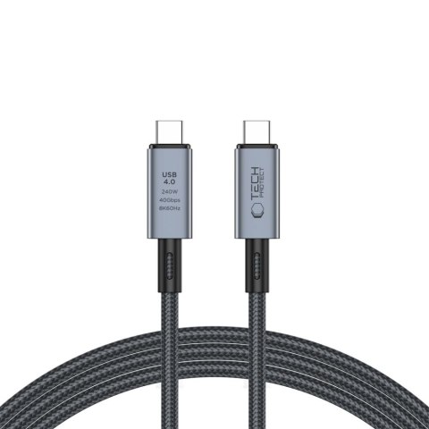 TECH-PROTECT ULTRABOOST MAX USB 4.0 8K 40GBPS TYPE-C CABLE PD 240W 200CM GREY