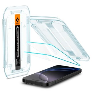 SZKŁO HARTOWANE SPIGEN GLAS.TR "EZ FIT" 2-PACK IPHONE 16 PRO MAX / 17 PRO MAX CLEAR