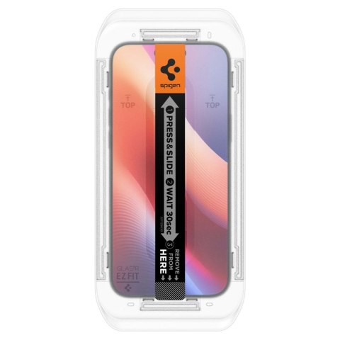 SZKŁO HARTOWANE SPIGEN GLAS.TR "EZ FIT" 2-PACK IPHONE 16 PRO MAX / 17 PRO MAX CLEAR