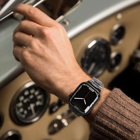 TECH-PROTECT STAINLESS LINE APPLE WATCH 8 / 9 / 10 / 11 / SE / ULTRA (44 / 45 / 46 / 49 MM) TITANIUM