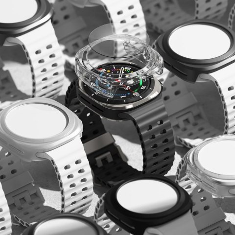 RINGKE SLIM & TEMPERED GLASS SAMSUNG GALAXY WATCH ULTRA 2024 / 2025 (47 MM) TITANIUM BLACK