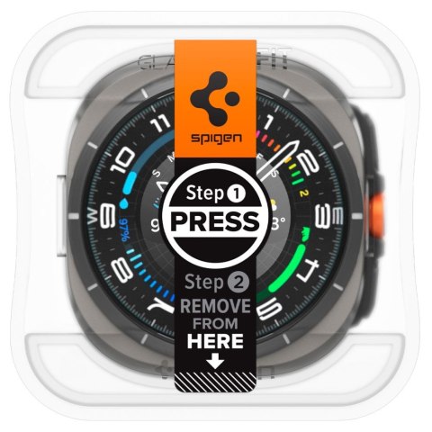 SZKŁO HARTOWANE SPIGEN GLAS.TR "EZ-FIT" 2-PACK SAMSUNG GALAXY WATCH ULTRA 2024 / 2025 (47 MM) CLEAR