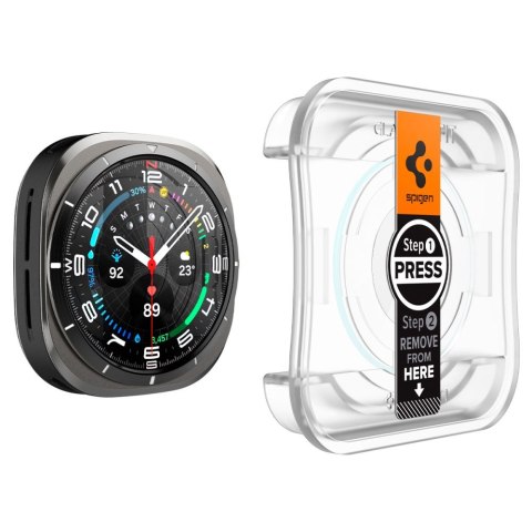SZKŁO HARTOWANE SPIGEN GLAS.TR "EZ-FIT" 2-PACK SAMSUNG GALAXY WATCH ULTRA 2024 / 2025 (47 MM) CLEAR