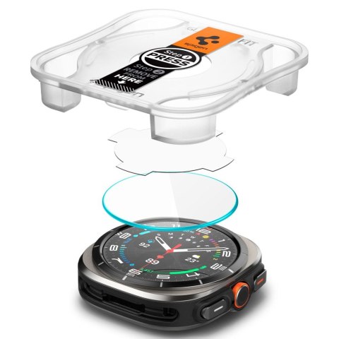 SZKŁO HARTOWANE SPIGEN GLAS.TR "EZ-FIT" 2-PACK SAMSUNG GALAXY WATCH ULTRA 2024 / 2025 (47 MM) CLEAR