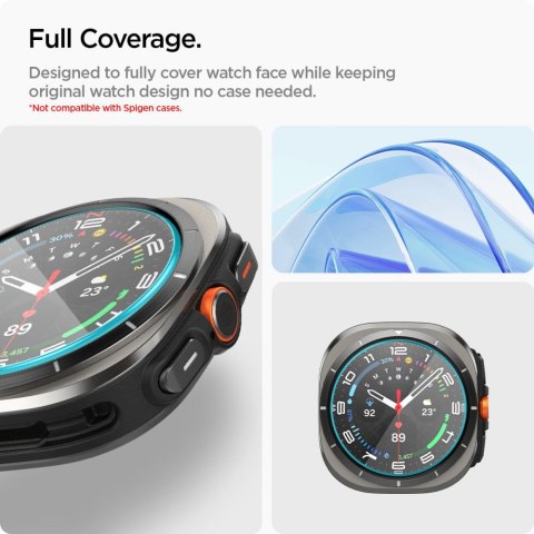 SZKŁO HARTOWANE SPIGEN GLAS.TR "EZ-FIT" 2-PACK SAMSUNG GALAXY WATCH ULTRA 2024 / 2025 (47 MM) CLEAR