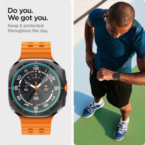 SZKŁO HARTOWANE SPIGEN GLAS.TR "EZ-FIT" 2-PACK SAMSUNG GALAXY WATCH ULTRA 2024 / 2025 (47 MM) CLEAR
