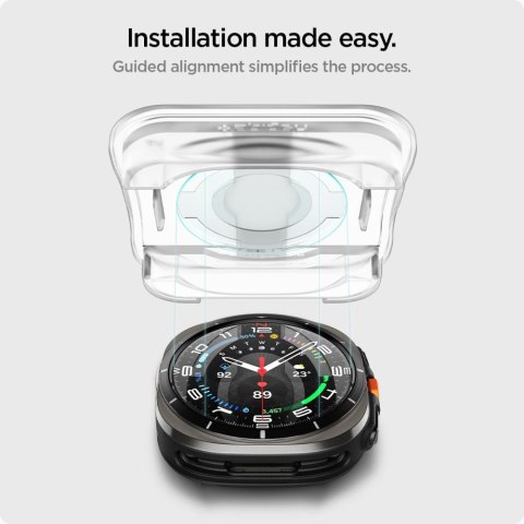 SZKŁO HARTOWANE SPIGEN GLAS.TR "EZ-FIT" 2-PACK SAMSUNG GALAXY WATCH ULTRA 2024 / 2025 (47 MM) CLEAR