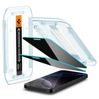 SZKŁO PRYWATYZUJĄCE SPIGEN GLAS.TR "EZ FIT" 2-PACK IPHONE 16 PRO / 17 / 17 PRO PRIVACY