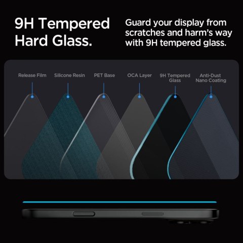 SZKŁO PRYWATYZUJĄCE SPIGEN GLAS.TR "EZ FIT" 2-PACK IPHONE 16 PRO / 17 / 17 PRO PRIVACY