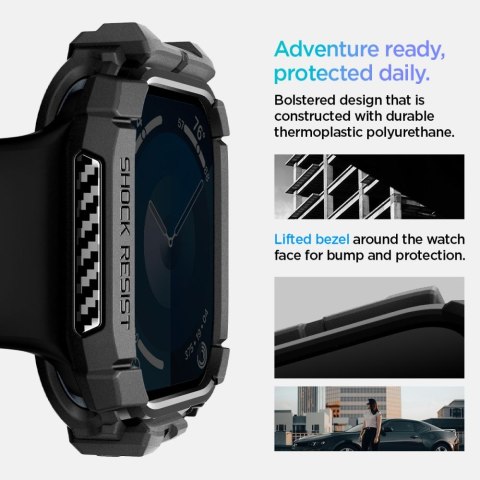 SPIGEN RUGGED ARMOR APPLE WATCH 10 / 11 (42 MM) MATTE BLACK