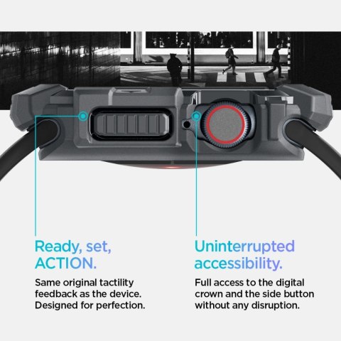 SPIGEN RUGGED ARMOR APPLE WATCH 10 / 11 (46 MM) DARK GREY