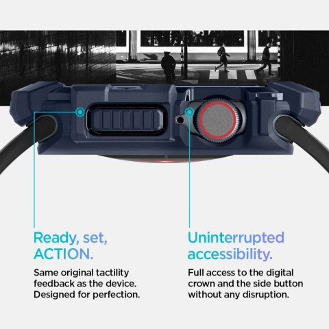 SPIGEN RUGGED ARMOR APPLE WATCH 10 / 11 (46 MM) NAVY BLUE