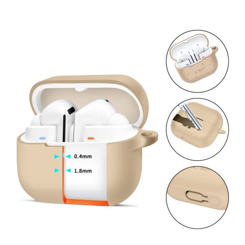 TECH-PROTECT SILICONE HOOK SAMSUNG GALAXY BUDS 3 / 3 FE / 3 PRO CAFFE LATTE