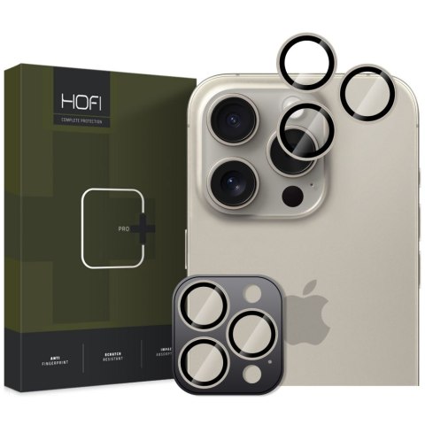 OSŁONA APARATU HOFI CAMRING PRO+ IPHONE 16 PRO / 16 PRO MAX / 17 PRO / MAX NATURAL TITANIUM