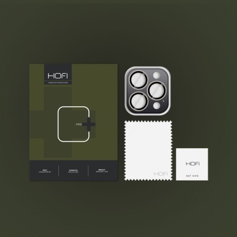 OSŁONA APARATU HOFI CAMRING PRO+ IPHONE 16 PRO / 16 PRO MAX / 17 PRO / MAX NATURAL TITANIUM